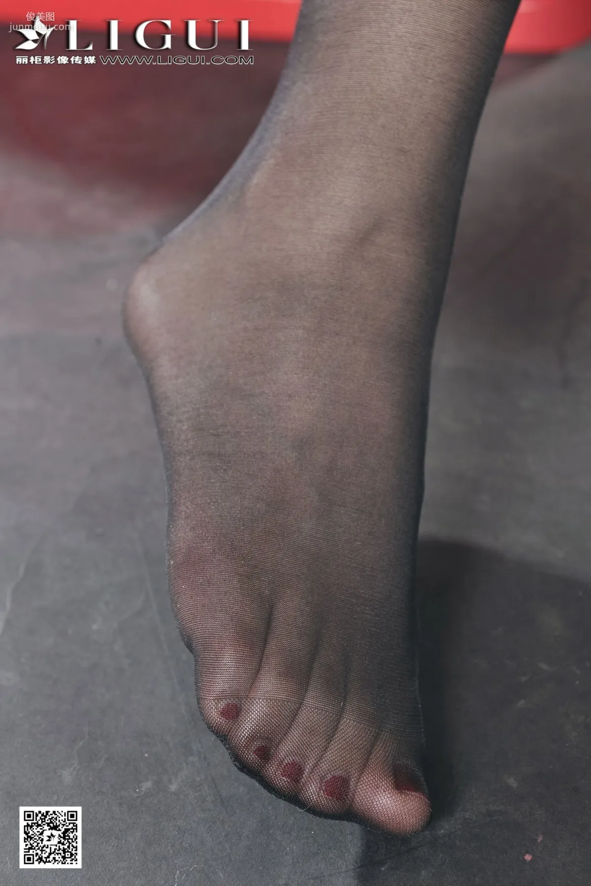LIGUI文欣《黑絲美腿絲足》 上下部合集 [麗櫃] 寫真集 23