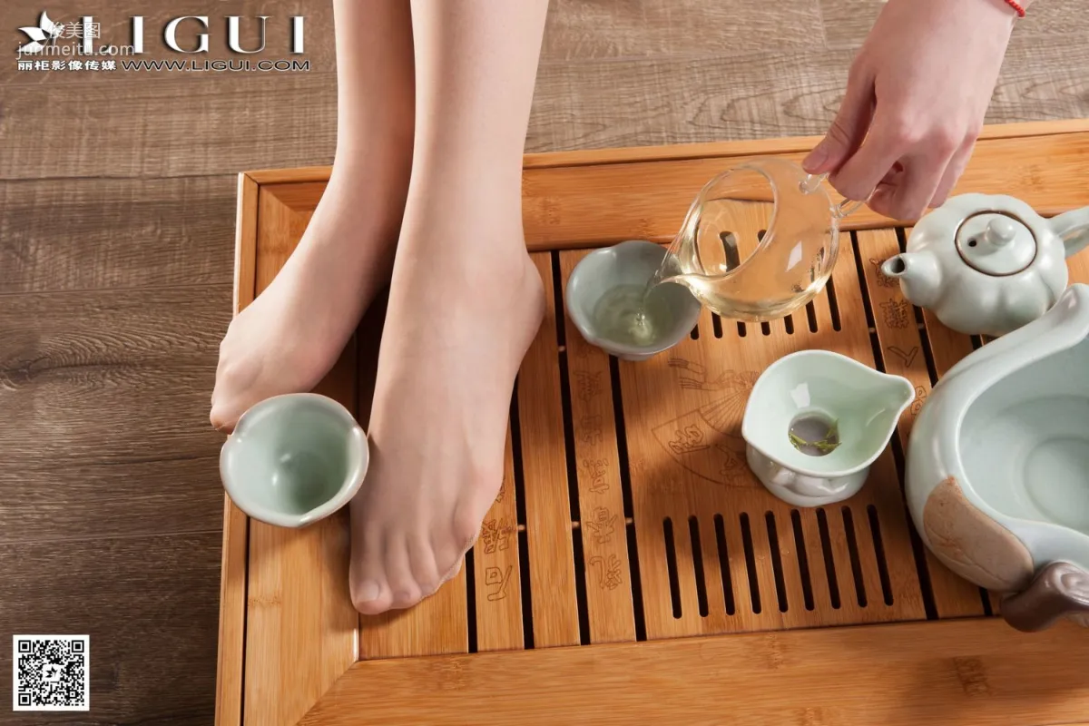 婷婷《旗袍茶道》 [麗櫃] 美腿絲足寫真集 6
