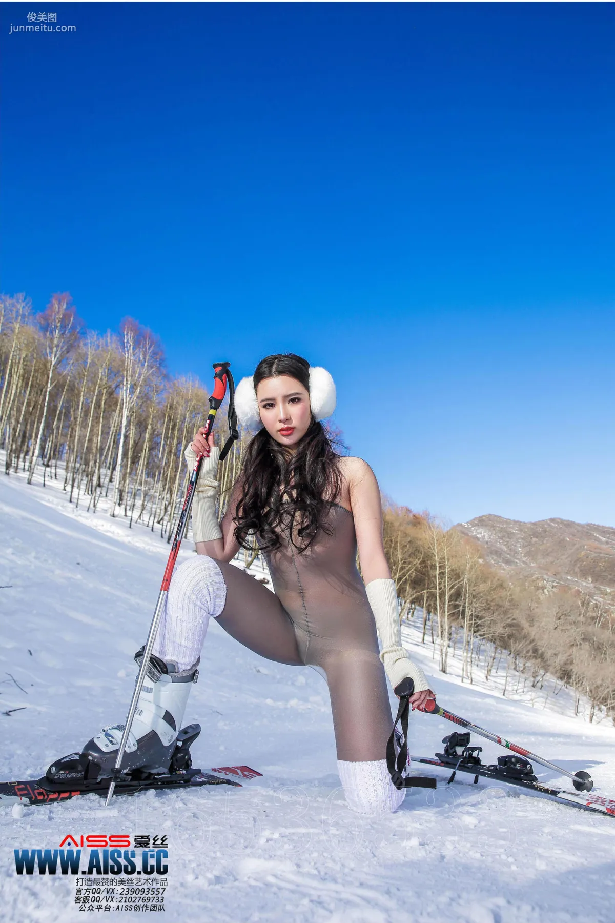 莹莹《冰雪女神》(上) [AISS爱丝] F6011 写真集27