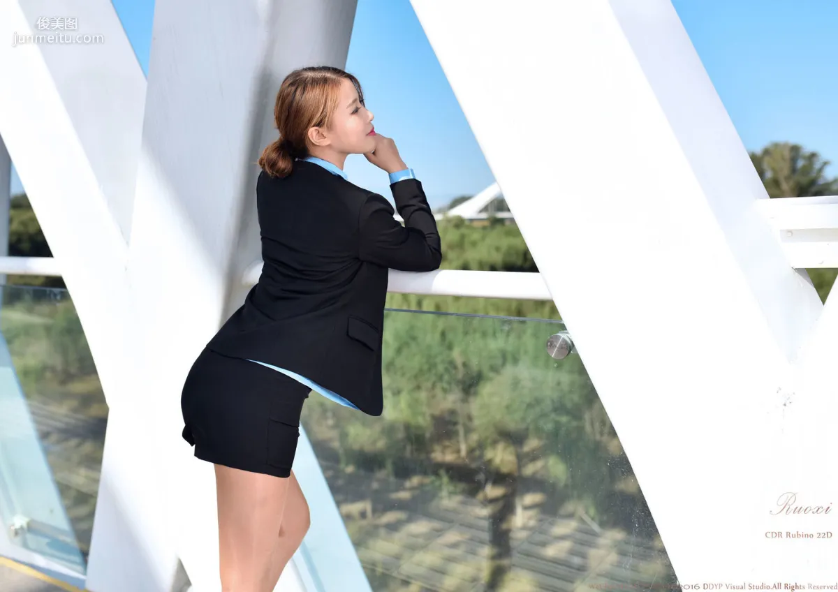 若兮《街拍OL制服》 [DDY Pantyhose] NO.025 寫真集 32