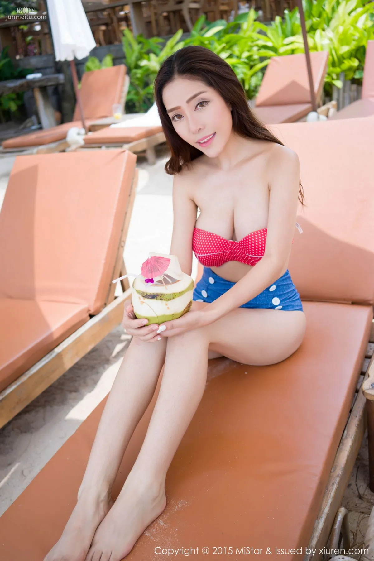 陳欣《普吉島旅拍》比基尼+黑絲透視裝 [魅妍社MiStar] Vol.037 寫真集 10