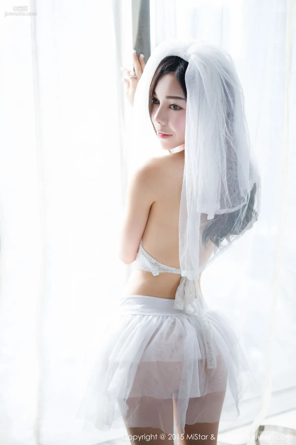 沈佳熹《蕾絲婚紗+透視針織衫》 [魅妍社MiStar] Vol.048 寫真集 1