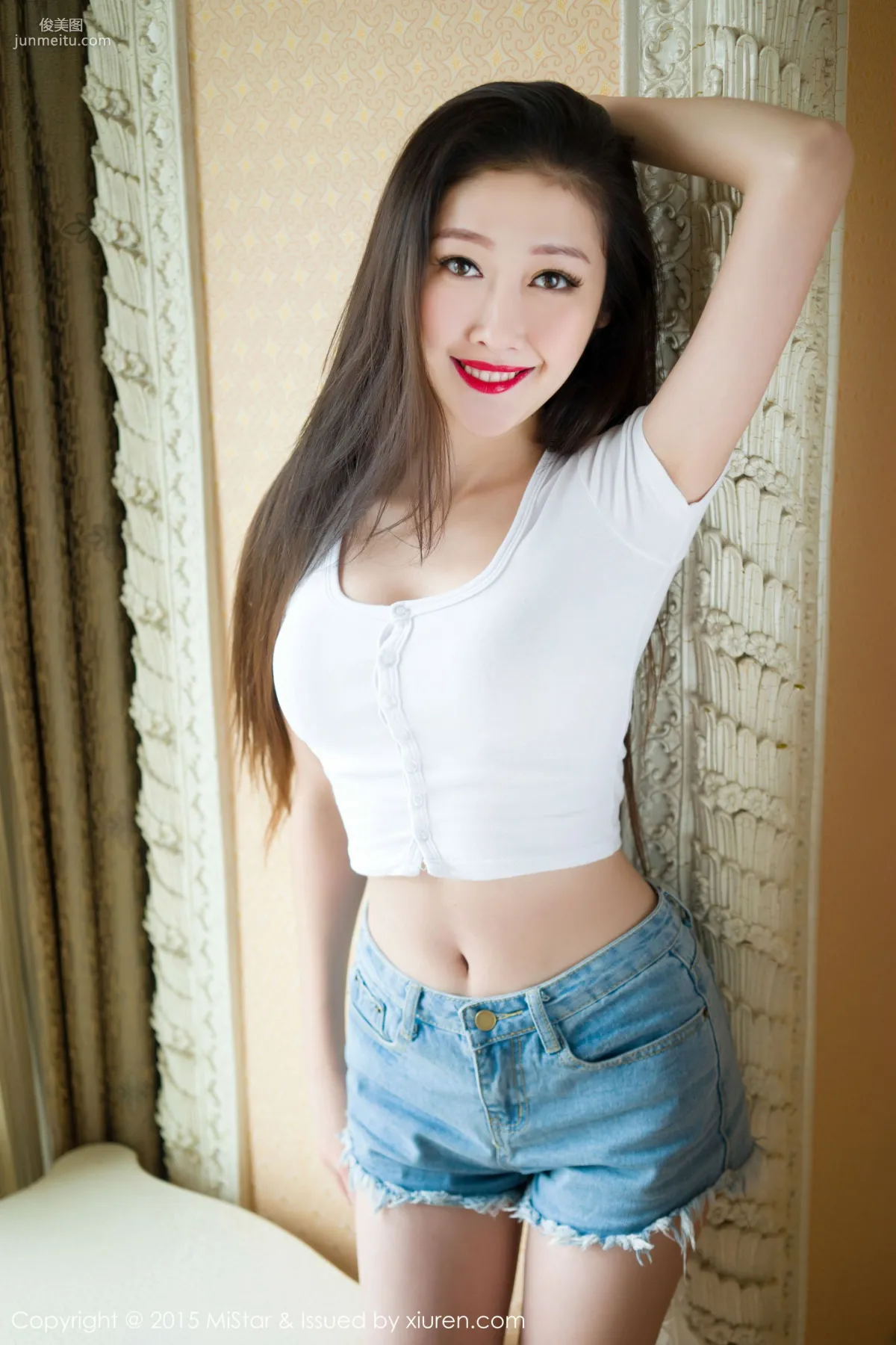 夏妍《牛仔热裤+丁字裤美臀》 [魅妍社MiStar] Vol.028 写真集2