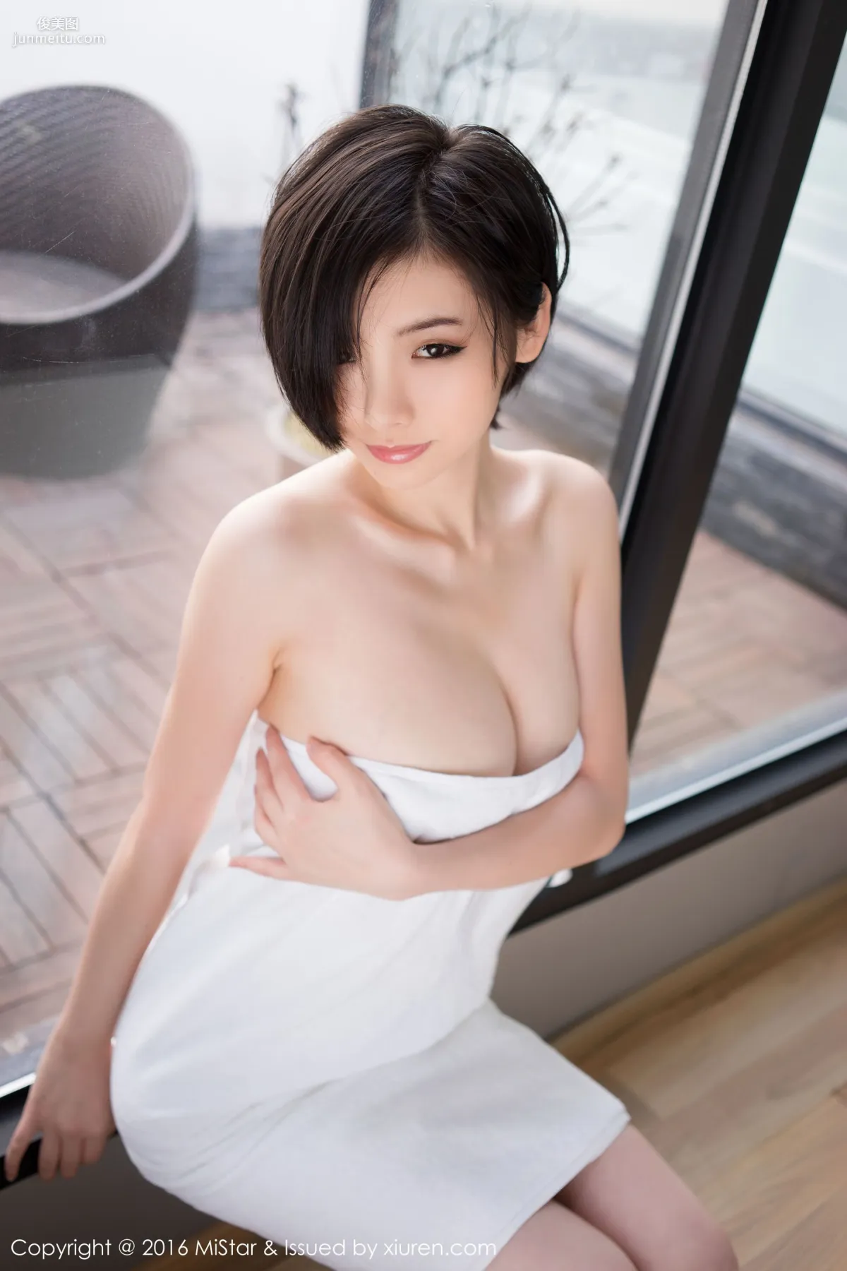 Jenny佳妮《擁有傲人巨乳的短發妹子》 [魅妍社MiStar] Vol.077 寫真集 25