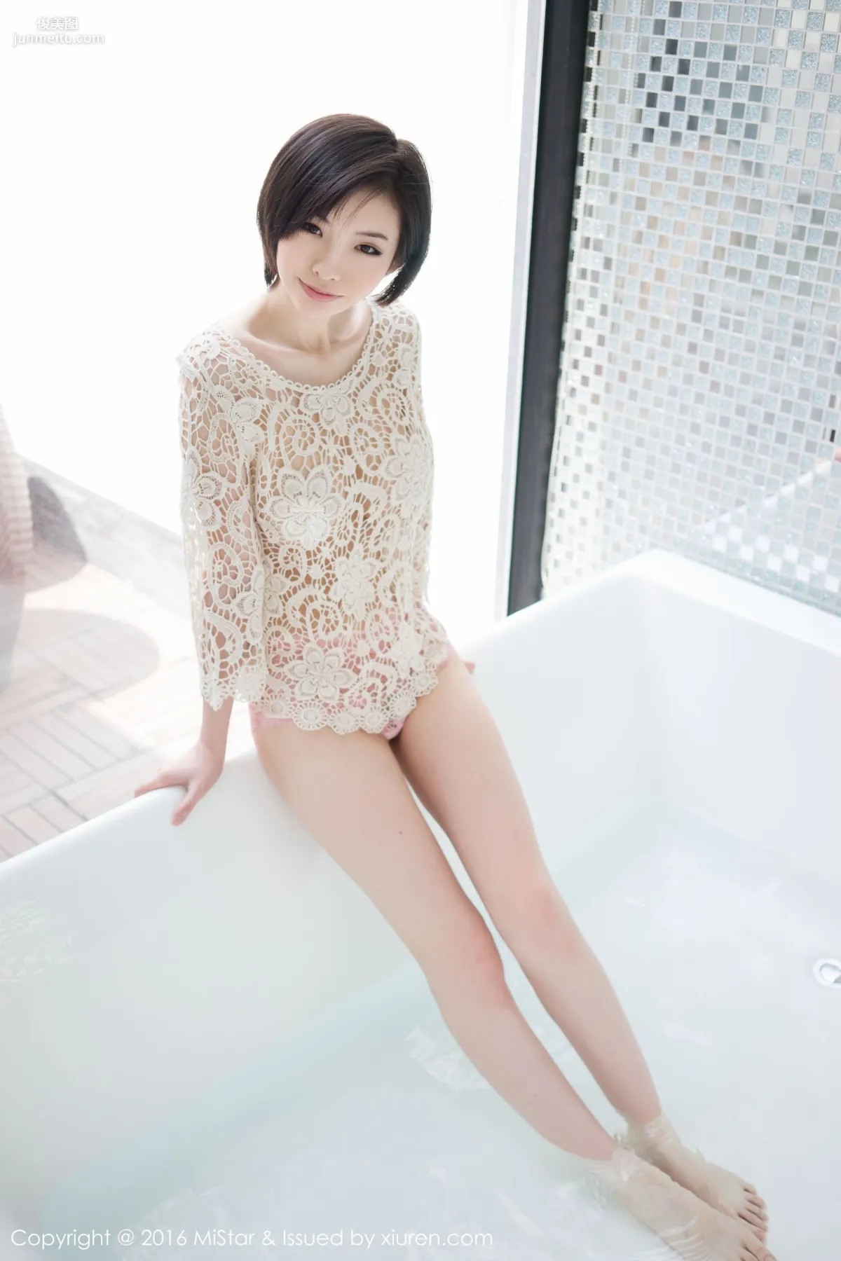 Jenny佳妮《擁有傲人巨乳的短發妹子》 [魅妍社MiStar] Vol.077 寫真集 46