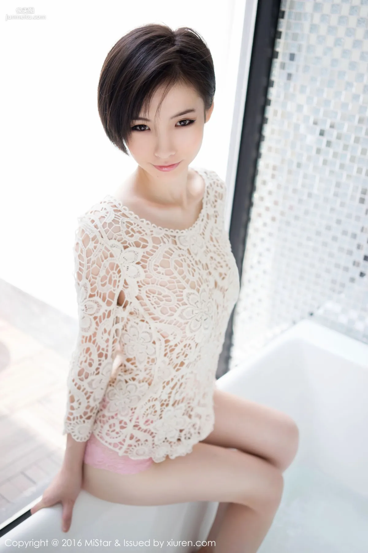 Jenny佳妮《擁有傲人巨乳的短發妹子》 [魅妍社MiStar] Vol.077 寫真集 45