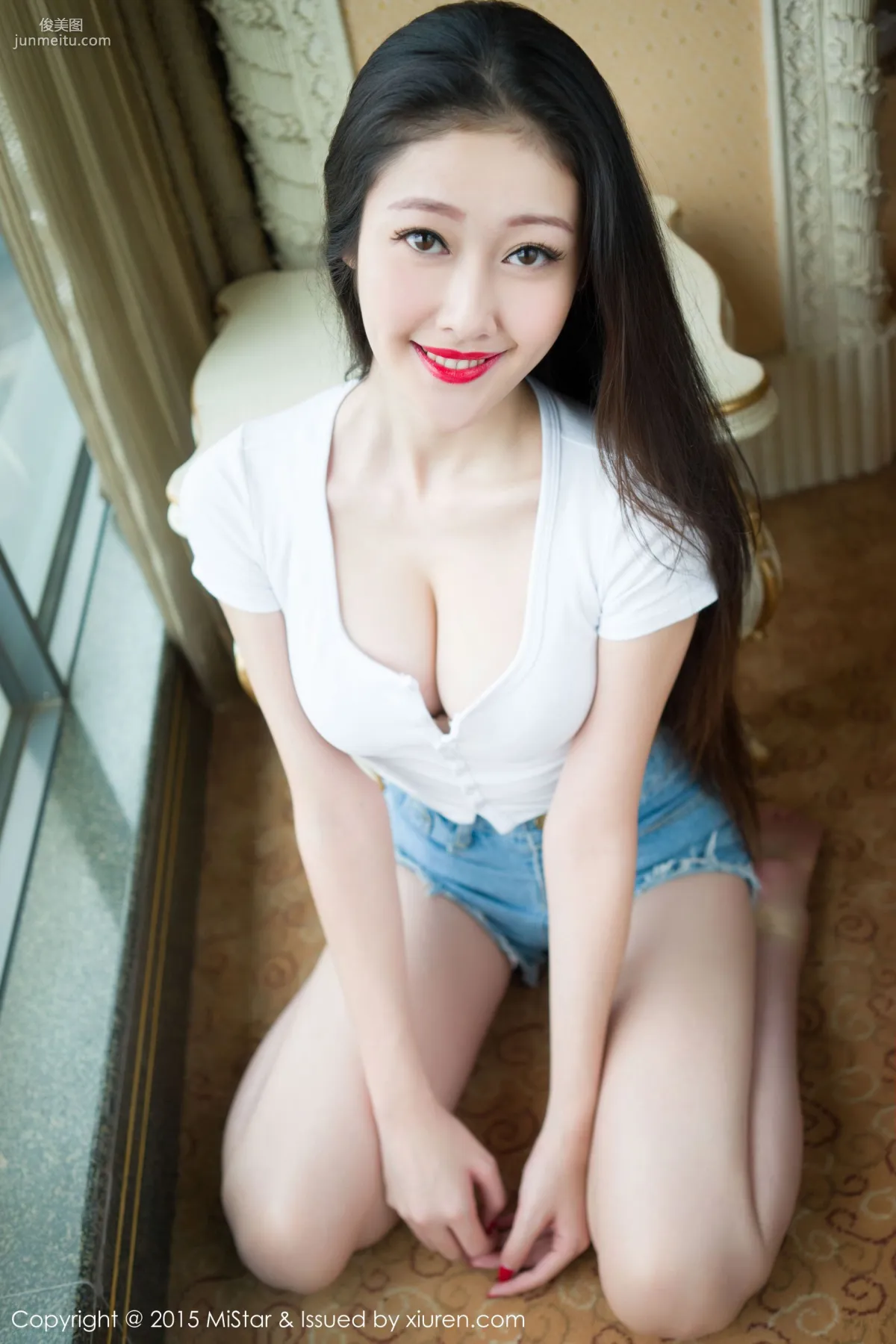夏妍《牛仔热裤+丁字裤美臀》 [魅妍社MiStar] Vol.028 写真集9