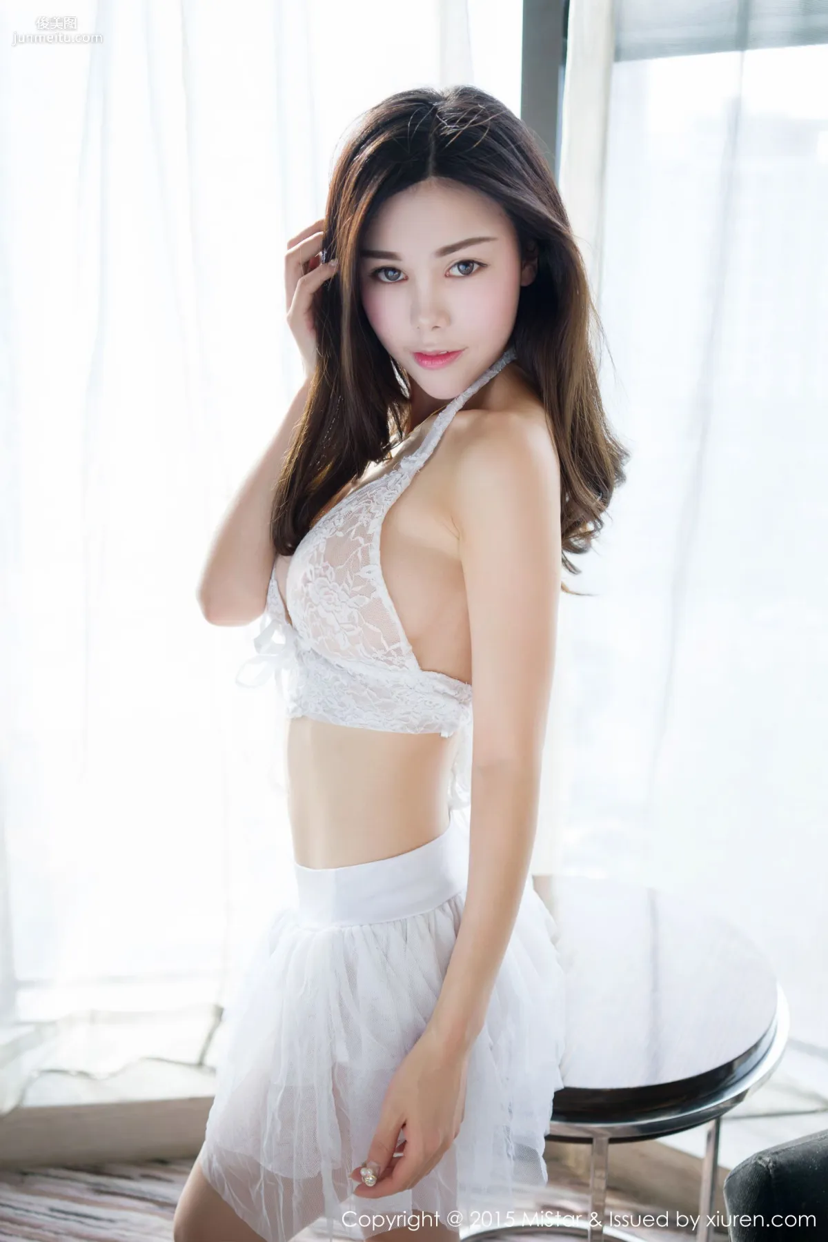 沈佳熹《蕾絲婚紗+透視針織衫》 [魅妍社MiStar] Vol.048 寫真集 6