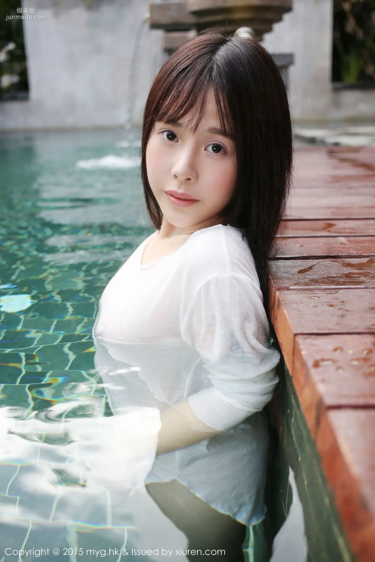 Evelyn艾莉《泳池濕身》 [美媛館MyGirl] Vol.180 寫真集 17