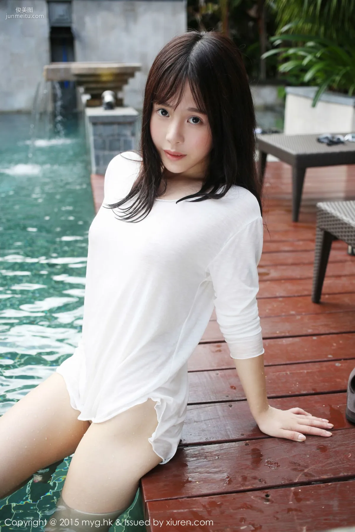 Evelyn艾莉《泳池濕身》 [美媛館MyGirl] Vol.180 寫真集 11