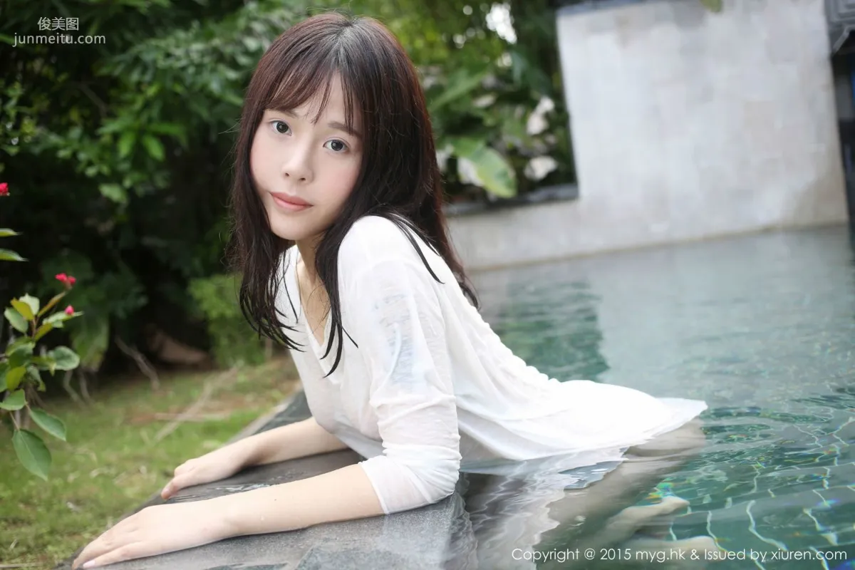 Evelyn艾莉《泳池濕身》 [美媛館MyGirl] Vol.180 寫真集 35