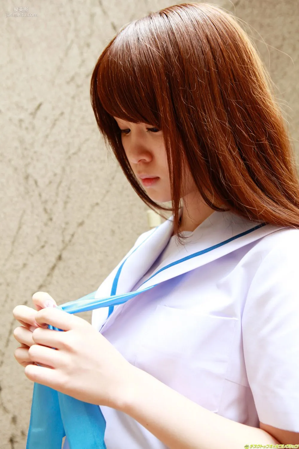 朝菜栞《甘いロリフェイスと制服の完全なる融合！》寫真集 [DGC] NO.1040 31