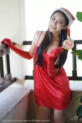 徐妍馨Mandy《天使般的笑容 女仆聖誕裝》 [推女神TGOD] 寫真集