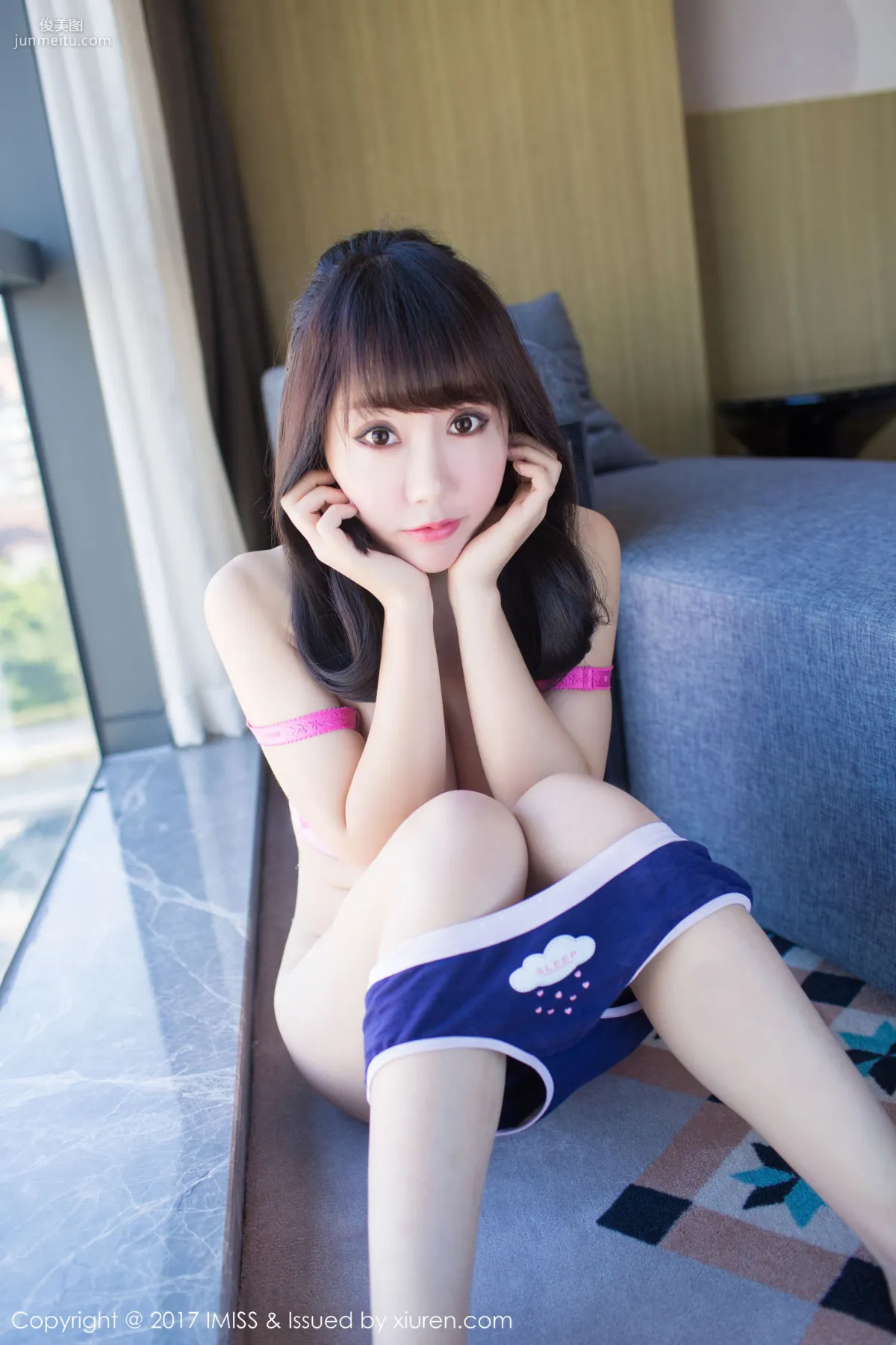 夏笑笑Summer《黑絲豹紋兔女郎+粉嫩内衣》 [愛蜜社IMISS] Vol.145 寫真集 68