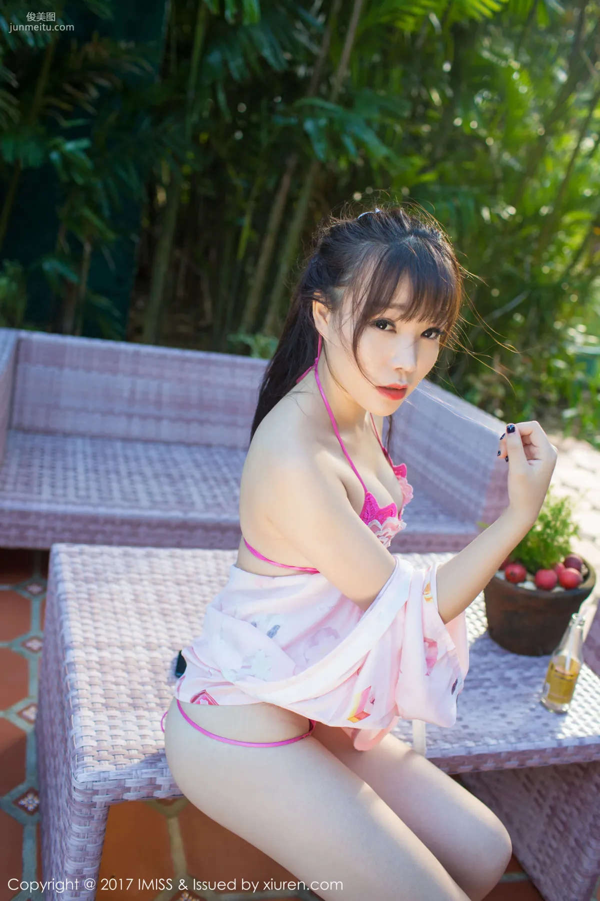 芝芝Booty《丁字褲美臀+粉嫩和服》 [愛蜜社IMISS] VOL.155 寫真集 41