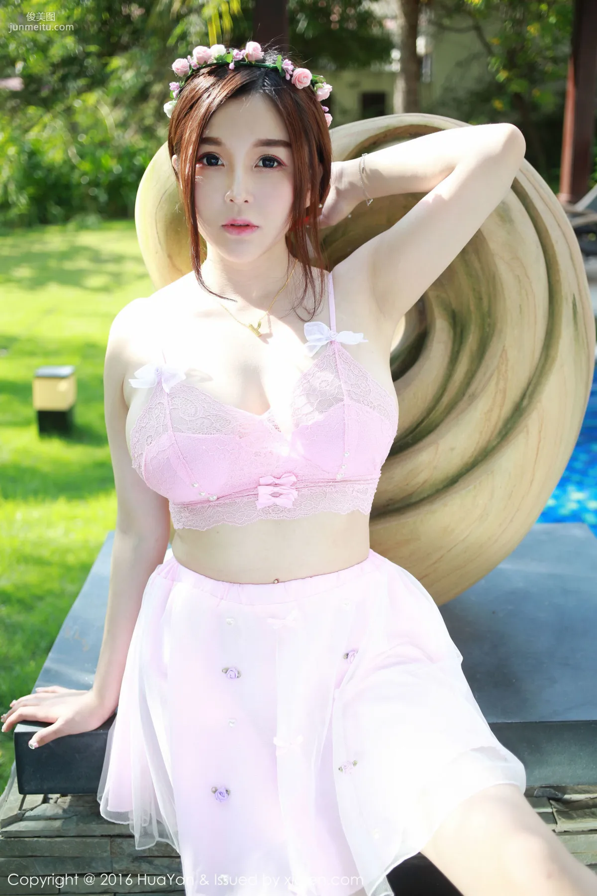 沈蜜桃off《巨乳蜜桃》 [花の颜HuaYan] VOL.007 写真集44