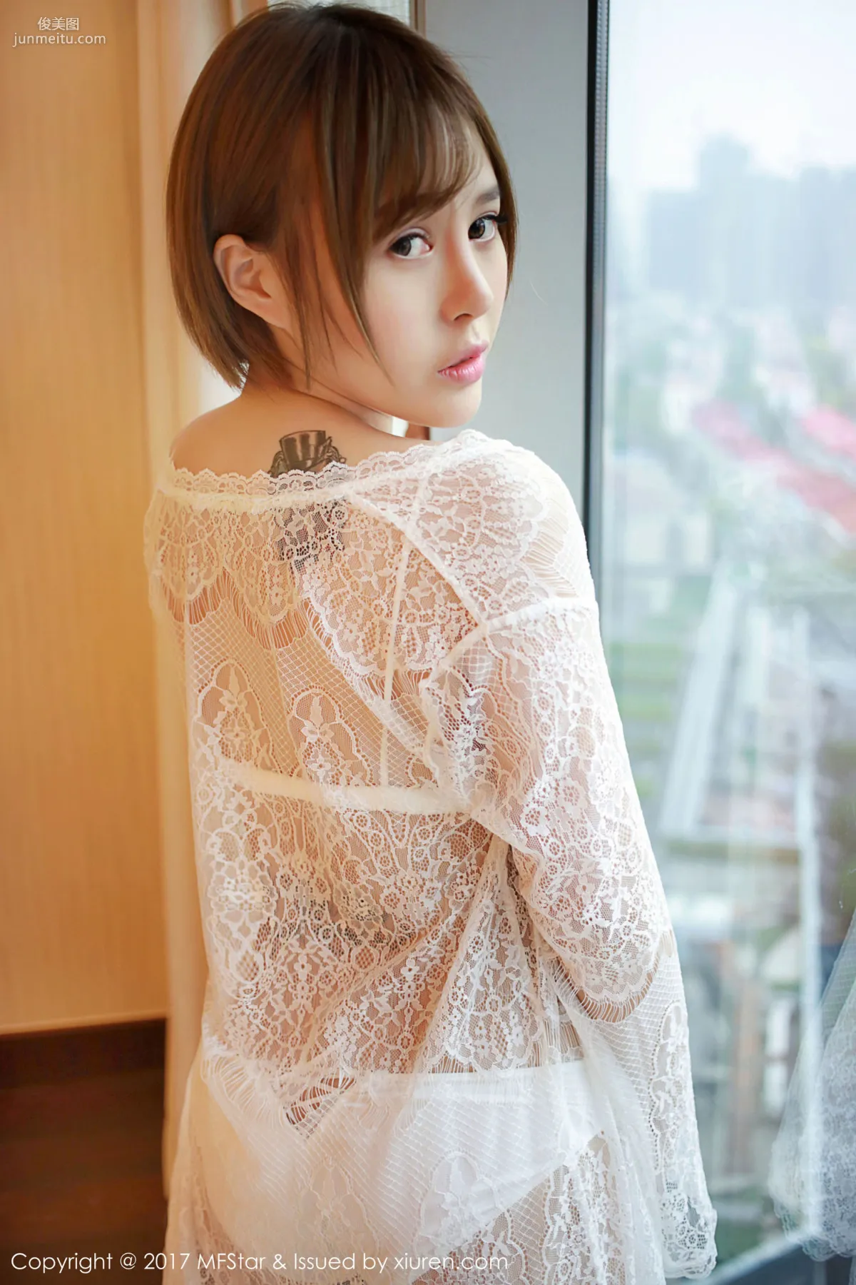 Evelyn艾莉《蕾絲半透内衣》 [模範學院MFStar] Vol.099 寫真集 12