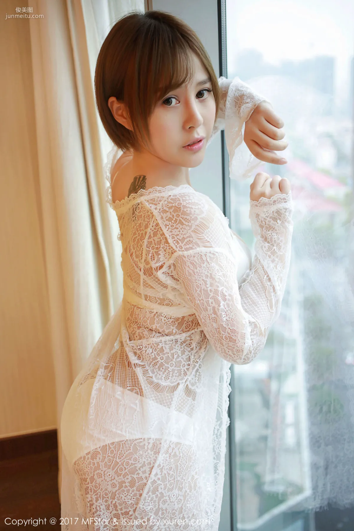 Evelyn艾莉《蕾絲半透内衣》 [模範學院MFStar] Vol.099 寫真集 11
