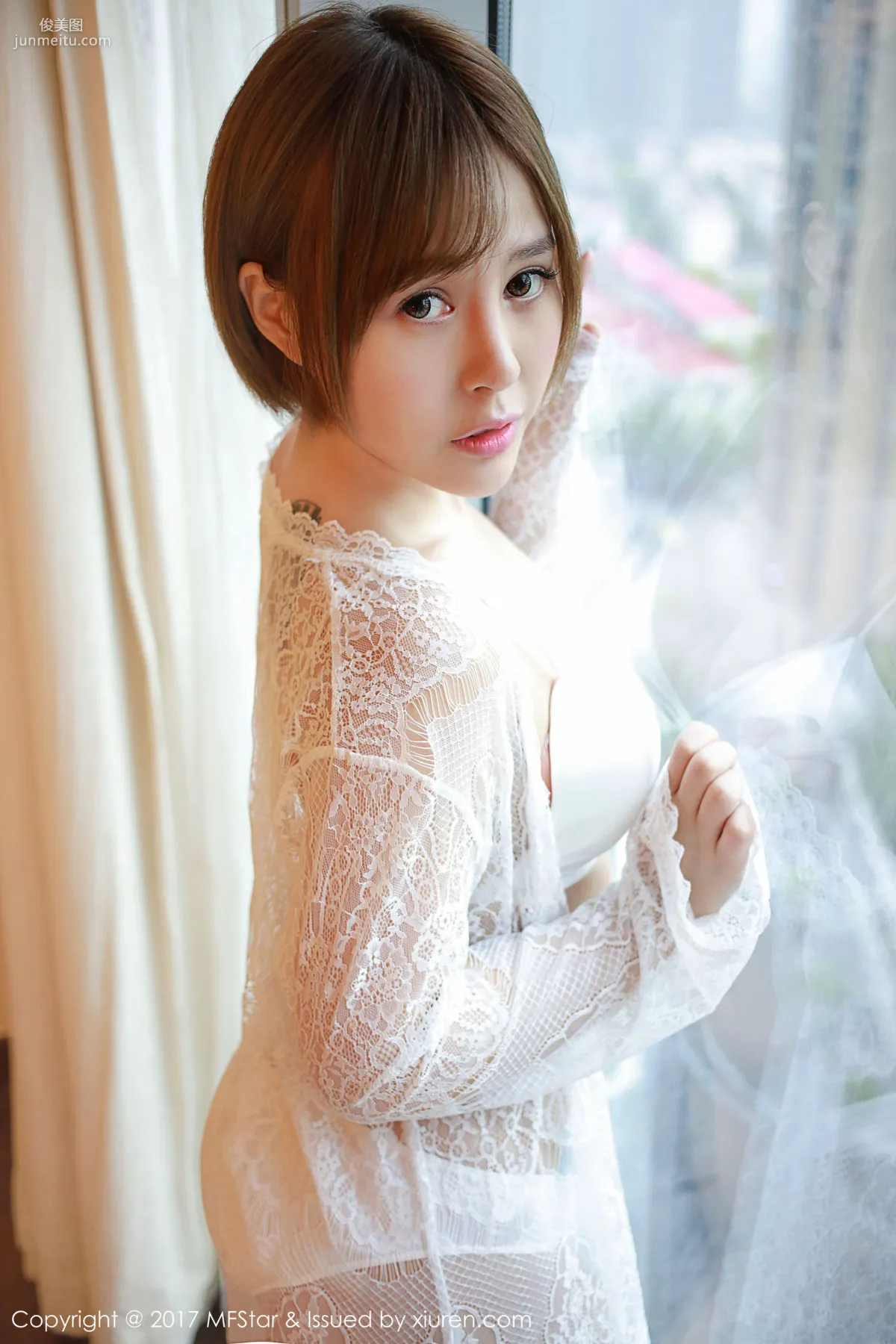 Evelyn艾莉《蕾絲半透内衣》 [模範學院MFStar] Vol.099 寫真集 3