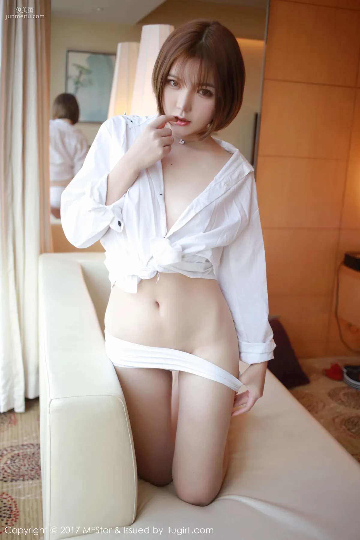 冷不丁《性感襯衫與蕾絲誘惑》 [模範學院MFStar] Vol.089 寫真集 20