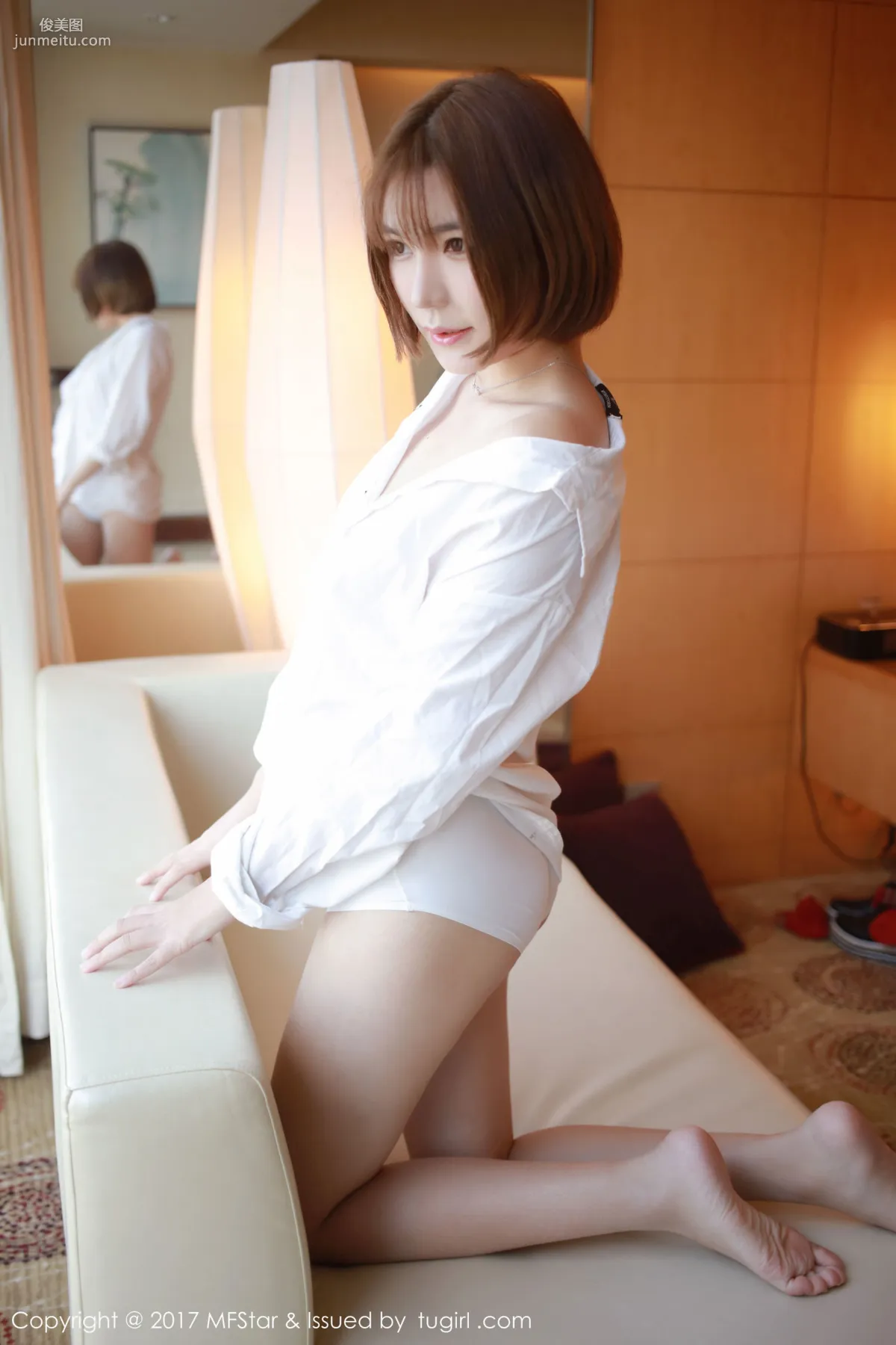冷不丁《性感襯衫與蕾絲誘惑》 [模範學院MFStar] Vol.089 寫真集 12