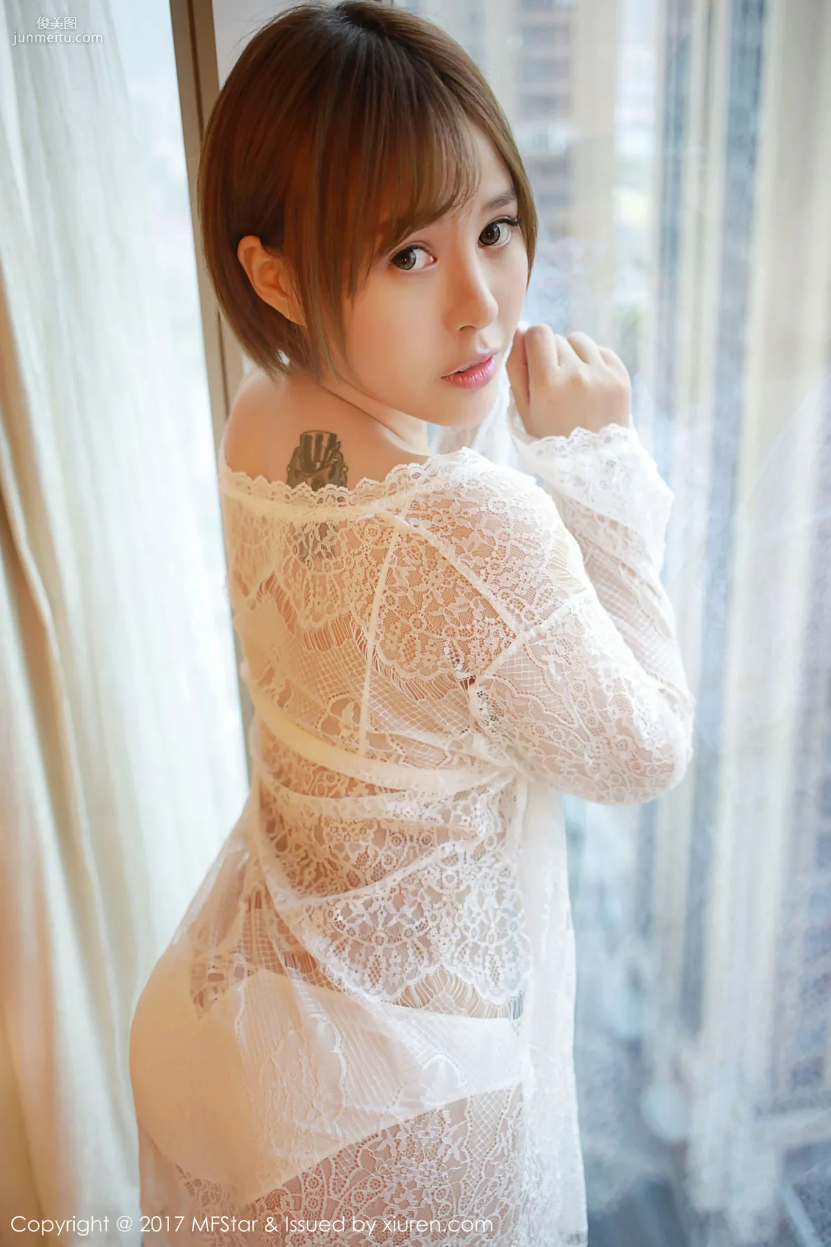 Evelyn艾莉《蕾絲半透内衣》 [模範學院MFStar] Vol.099 寫真集 10