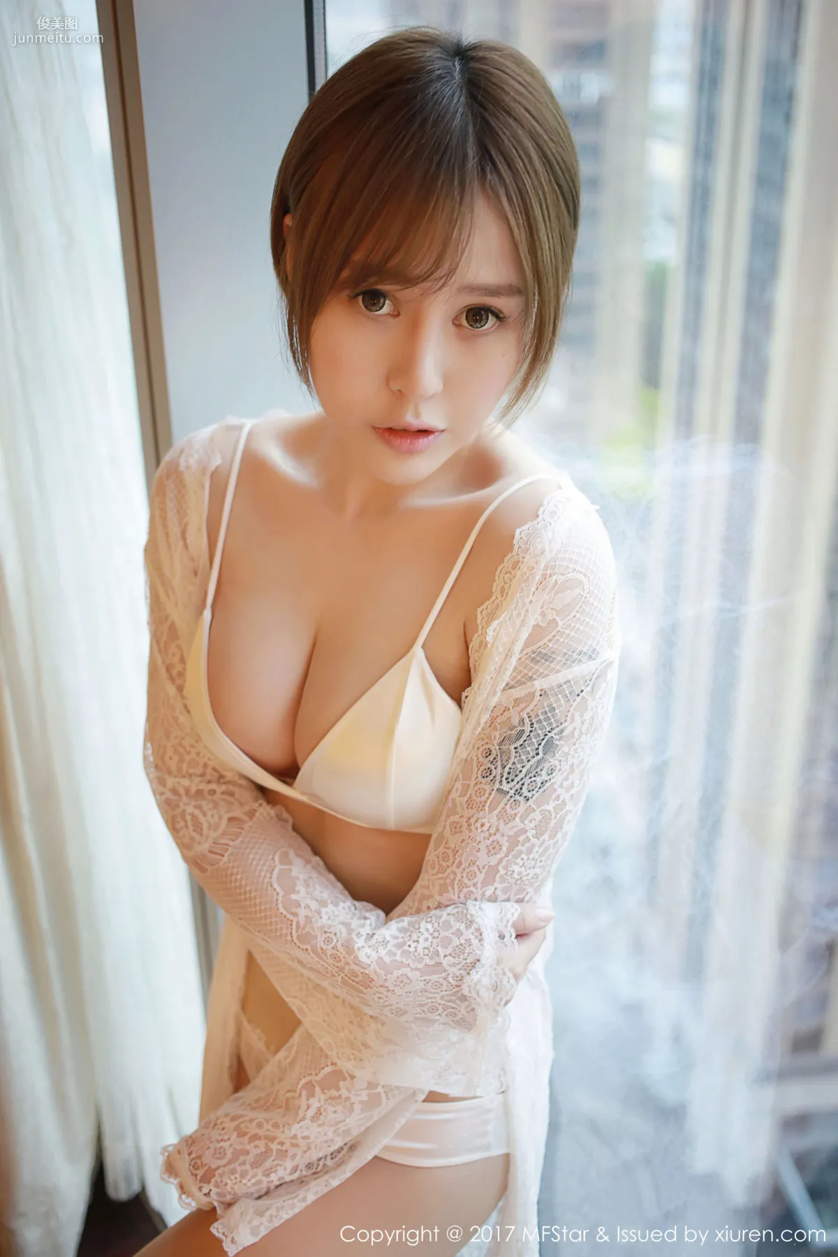 Evelyn艾莉《蕾絲半透内衣》 [模範學院MFStar] Vol.099 寫真集 9
