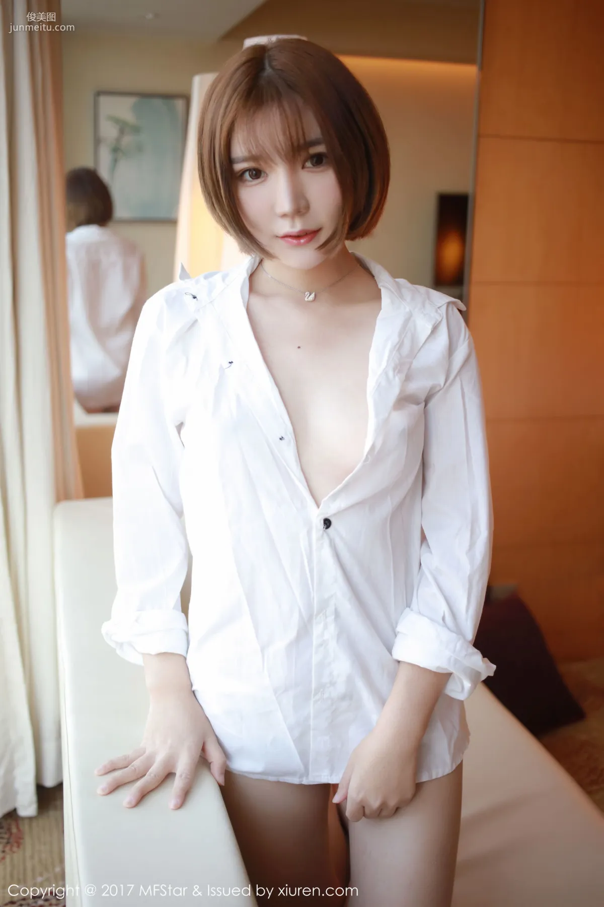 冷不丁《性感襯衫與蕾絲誘惑》 [模範學院MFStar] Vol.089 寫真集 10