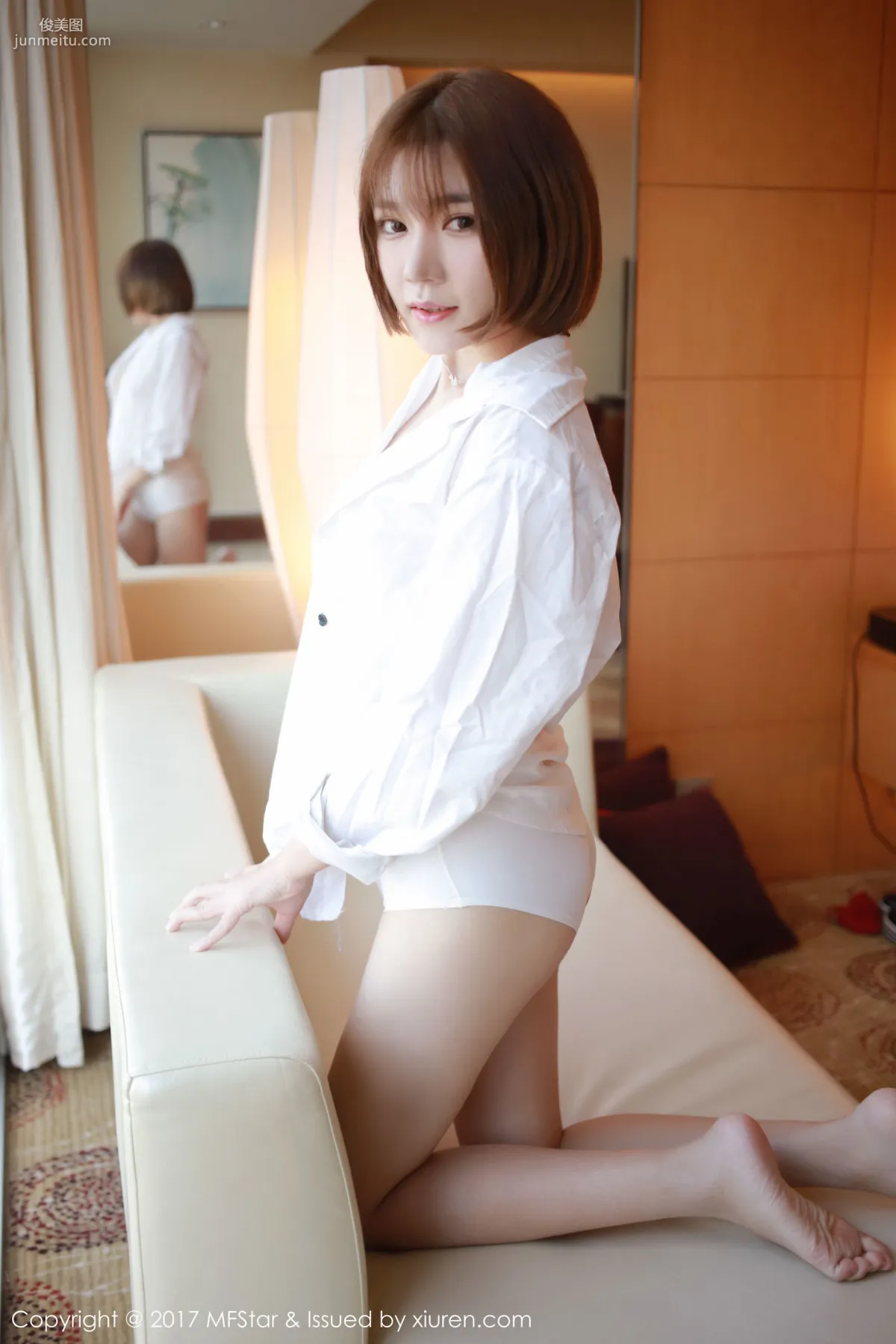 冷不丁《性感襯衫與蕾絲誘惑》 [模範學院MFStar] Vol.089 寫真集 11