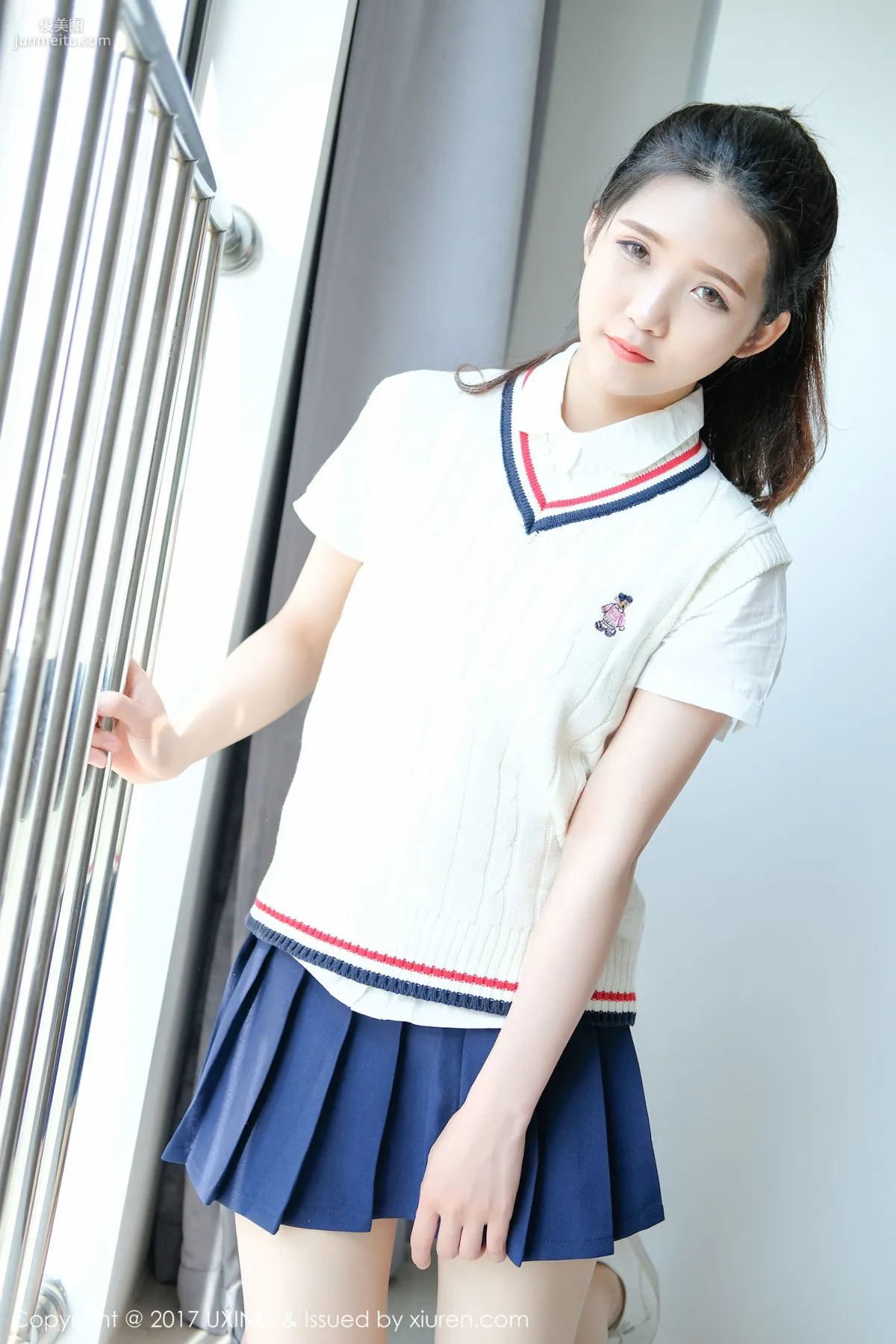 可愛的小葉子《校服軟妹》 [優星館UXING] VOL.056 寫真集 38