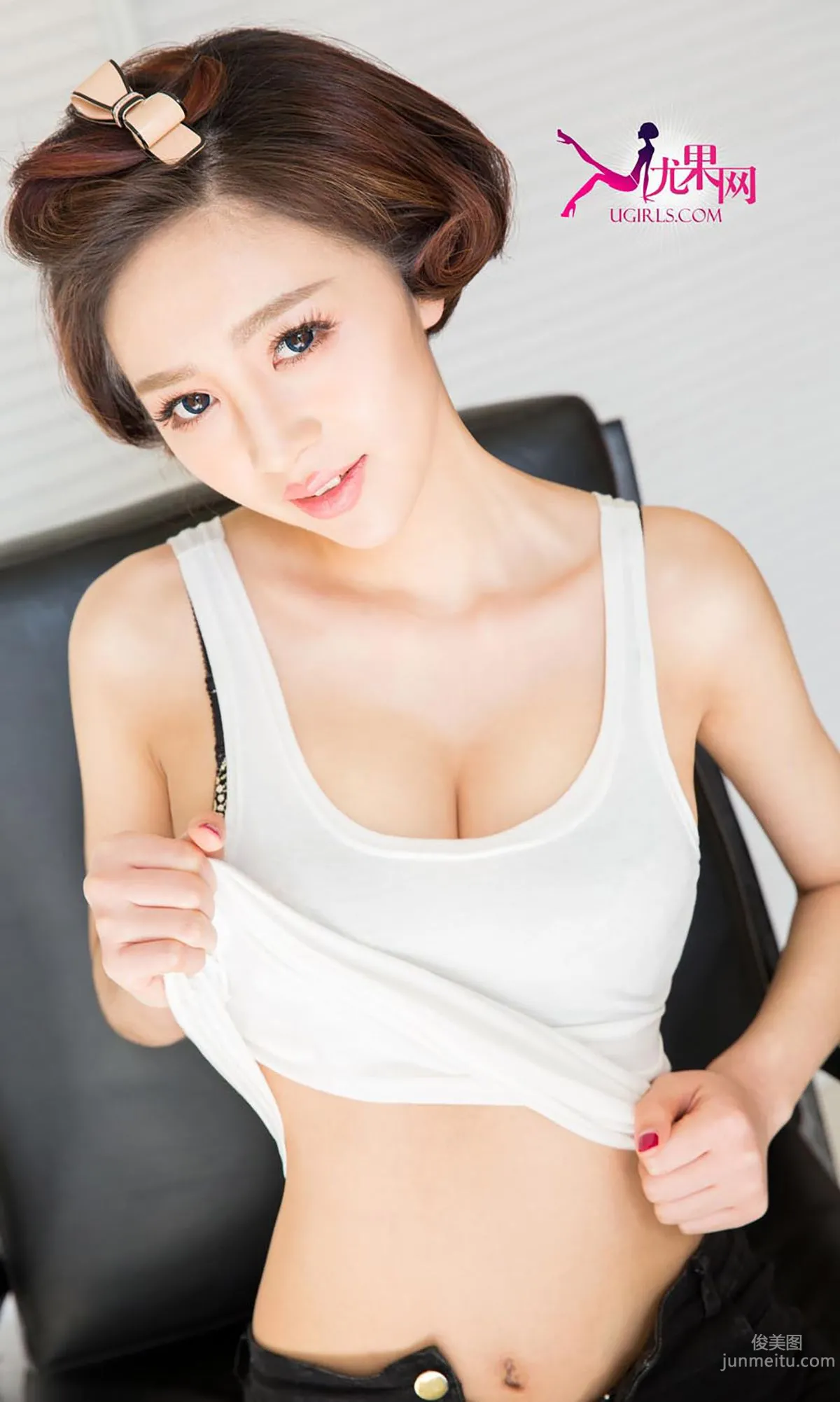 文靜《短發俏佳人》 [愛尤物Ugirls] No.291 寫真集 9