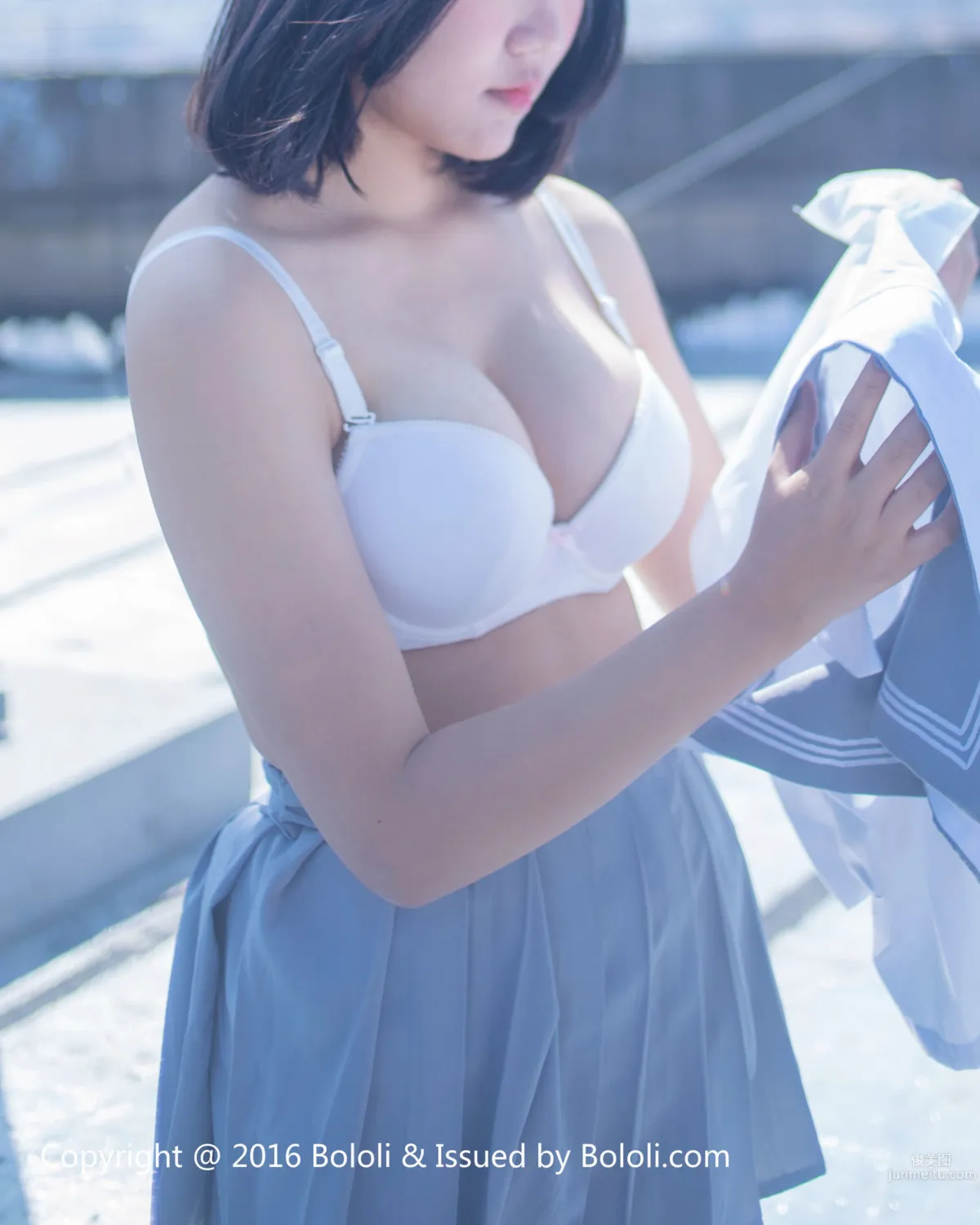 汐姐《天台JK制服》 [Bololi波蘿社] BOL.096 寫真集 19
