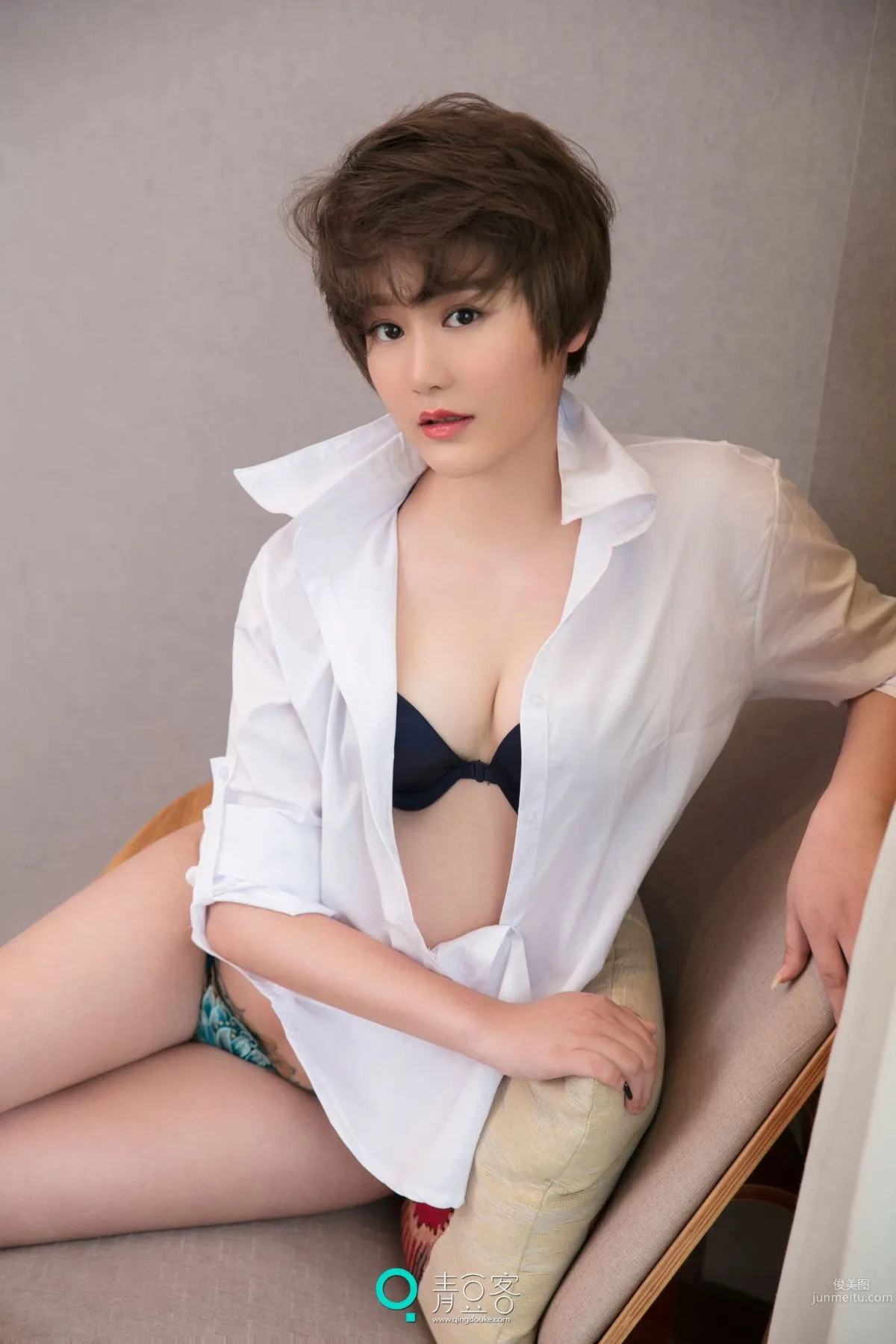 瑶瑶《短发嫩模》 [青豆客] 写真集7