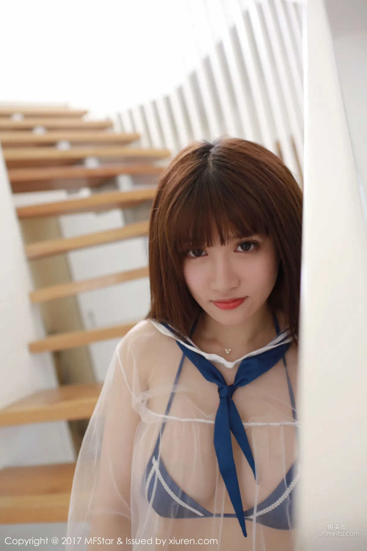 K8傲嬌萌萌Vivian《性感肚兜+半透比基尼》 [模範學院MFStar] Vol.105 寫真集 34