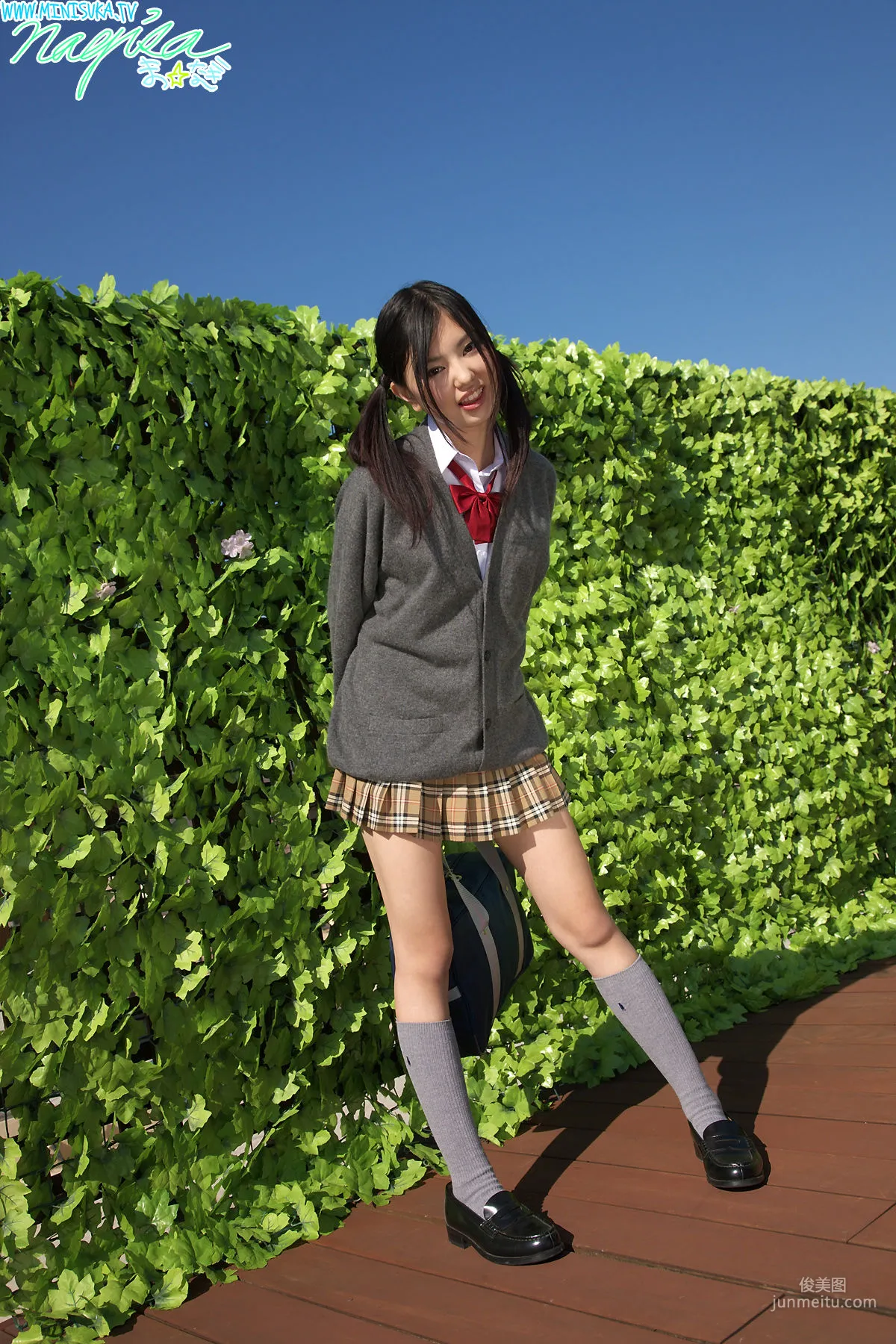 松山渚《雙馬尾校服誘惑》 [Minisuka.tv] 寫真集 48