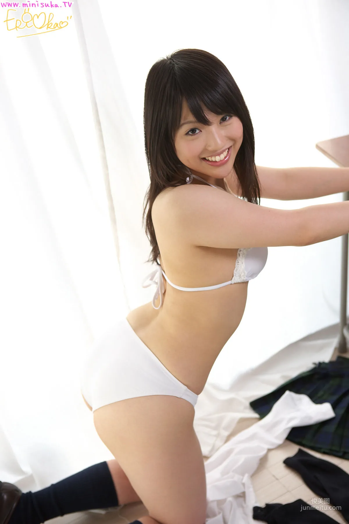 Eri Oka 岡英裡《教室誘惑》 [Minisuka.tv] 寫真集 49