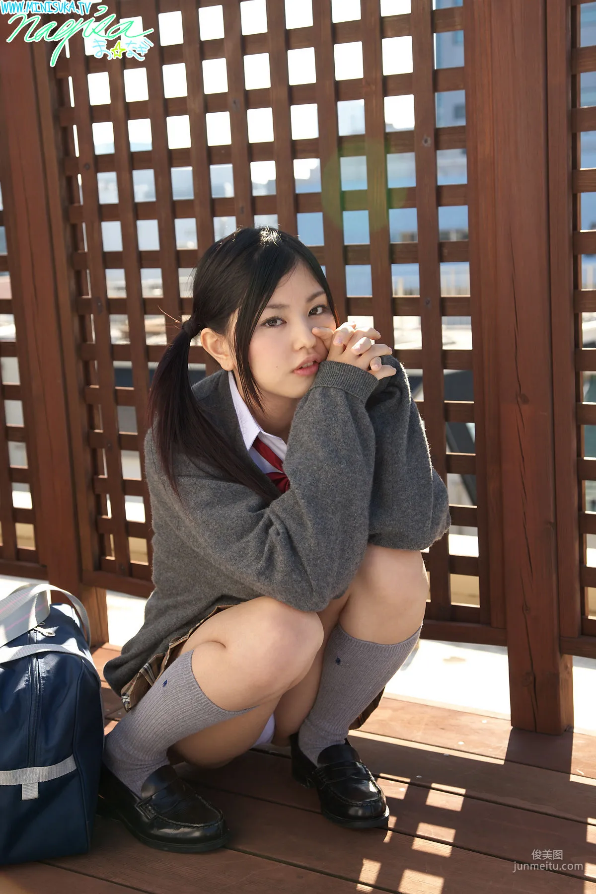 松山渚《雙馬尾校服誘惑》 [Minisuka.tv] 寫真集 47