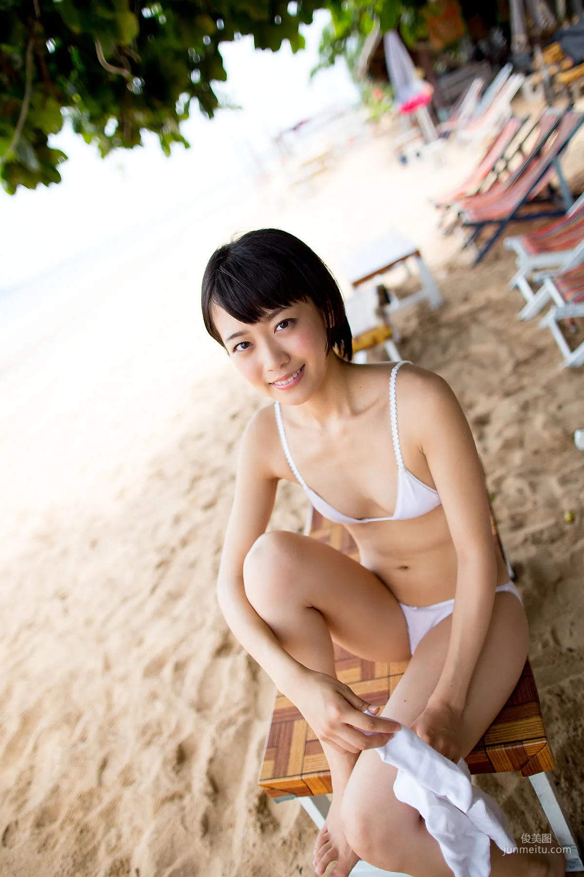西野小春《海邊校服+高叉泳裝》 [Minisuka.tv] 寫真集 37