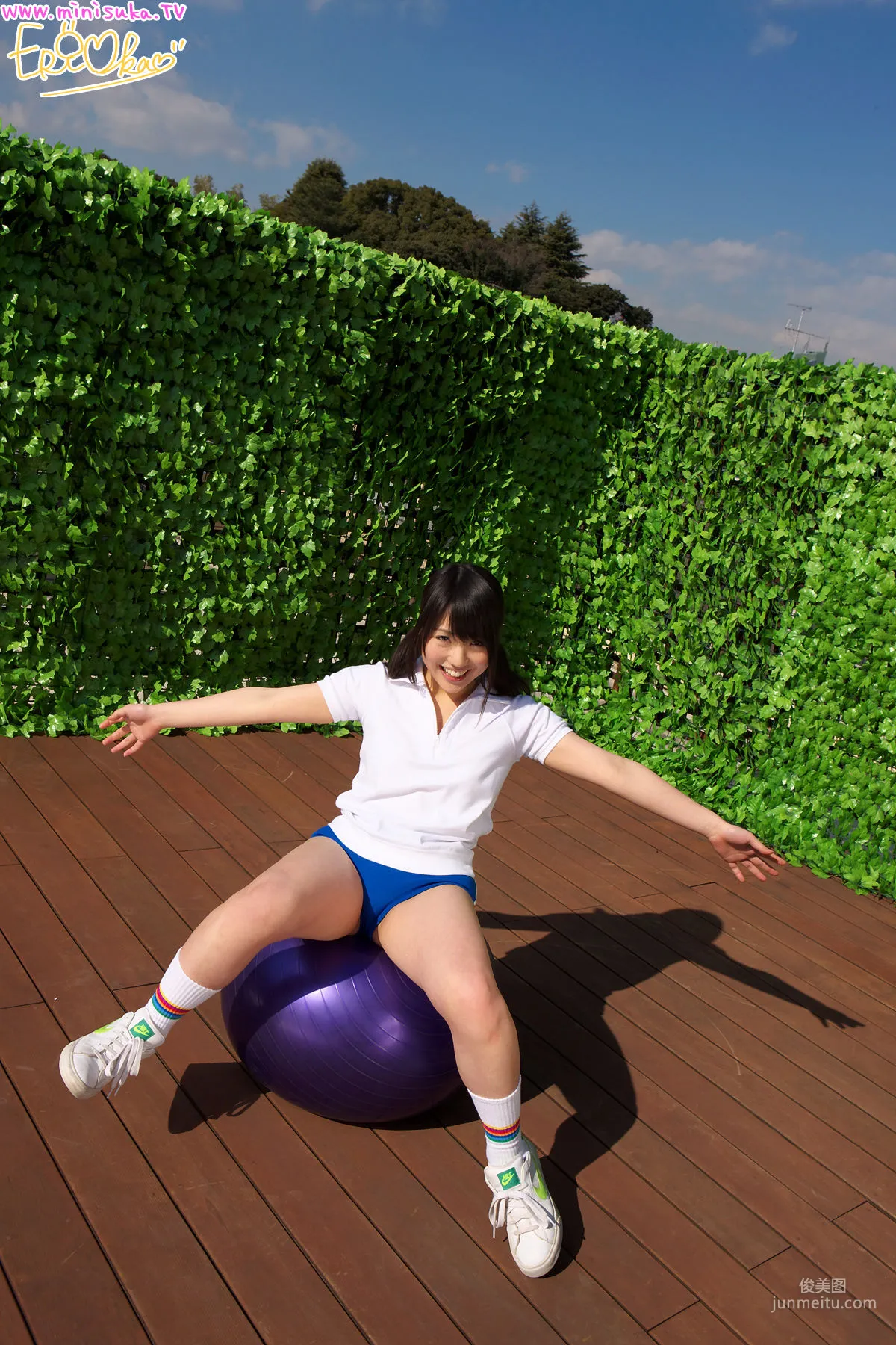 Eri Oka 岡英裡《雙馬尾運動少女》 [Minisuka.tv] 寫真集 35