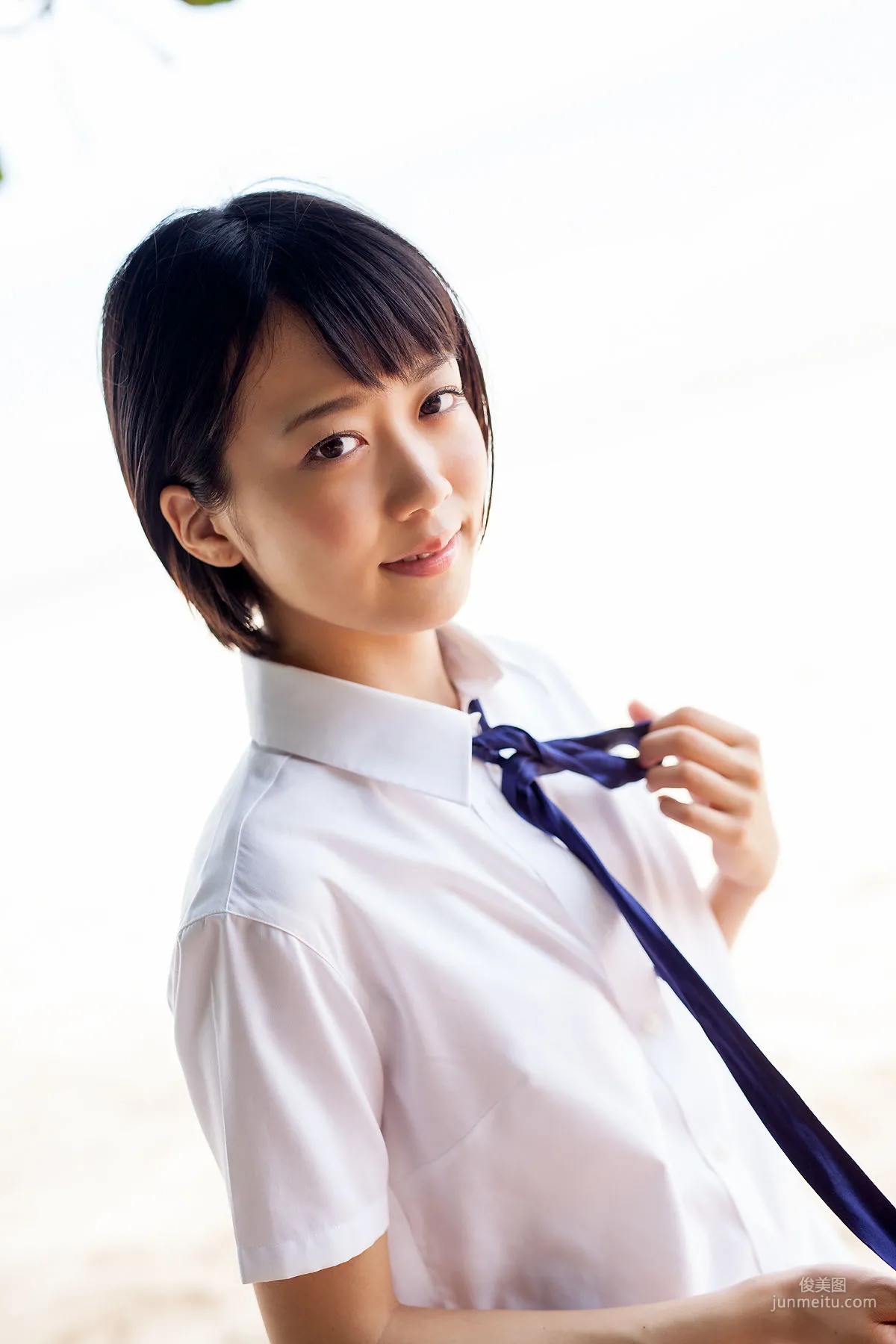 西野小春《海邊校服+高叉泳裝》 [Minisuka.tv] 寫真集 21