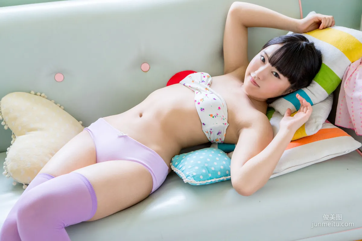 香月りお《睡衣+紫色長筒襪》 [Minisuka.tv] 寫真集 79