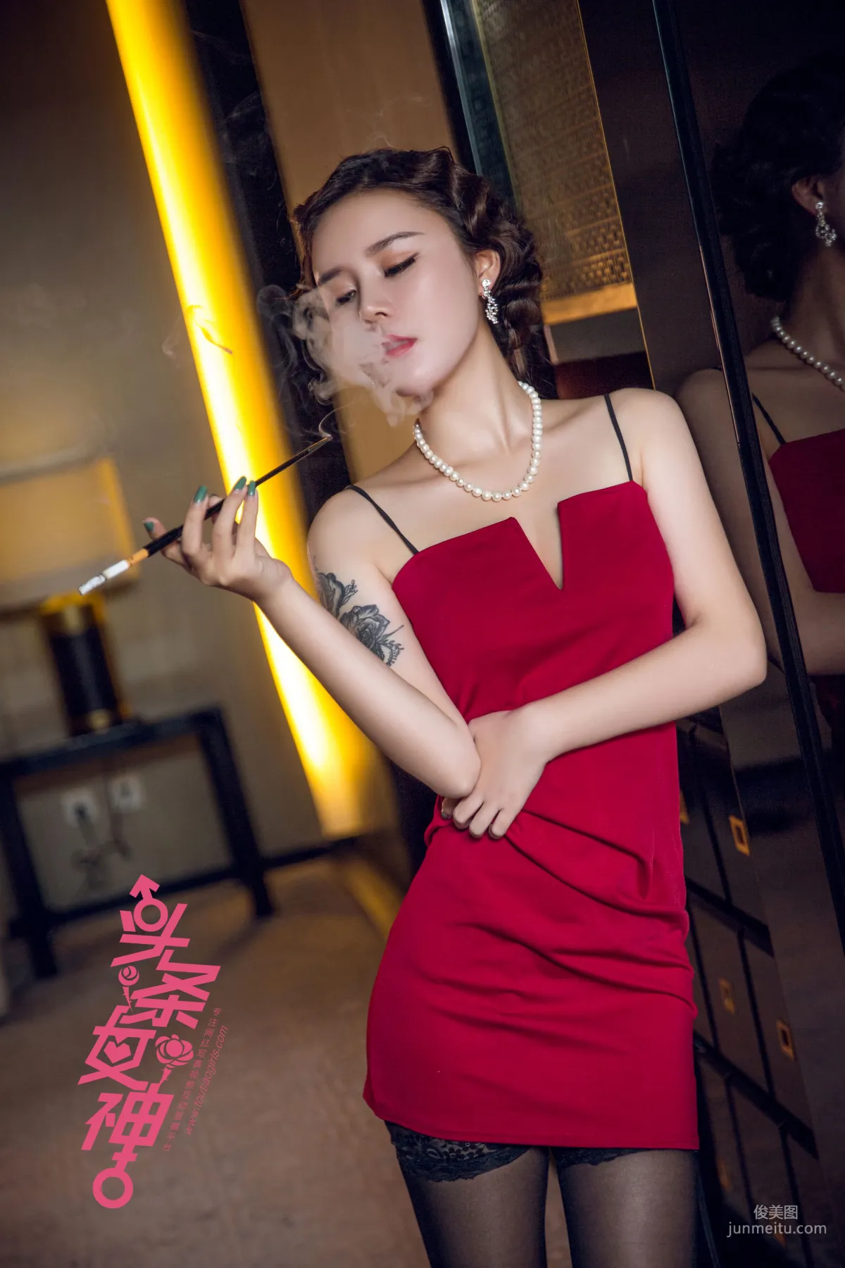 爱丽莎《夜上海 旗袍LOGO》 [头条女神TouTiao] 写真集8