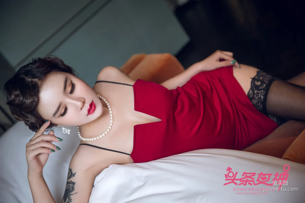 爱丽莎《夜上海 旗袍LOGO》 [头条女神TouTiao] 写真集5