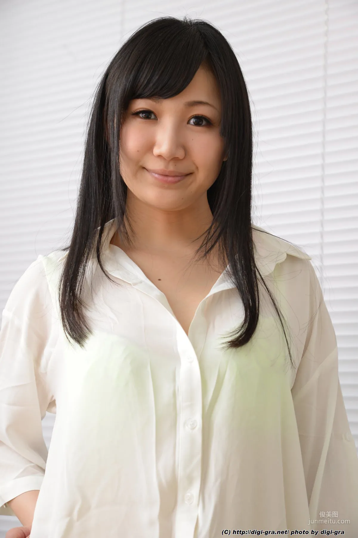 星川麻紀 Set3 白襯衫+綠色絲襪系列 [Digi-Graデジグラ] 寫真集 12