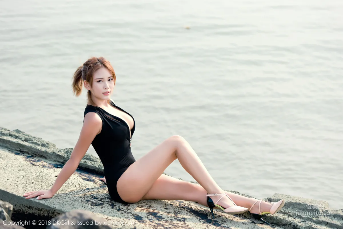 萌寶兒BoA《海島戶外露出》 [禦女郎DKGirl] Vol.054 寫真集 25