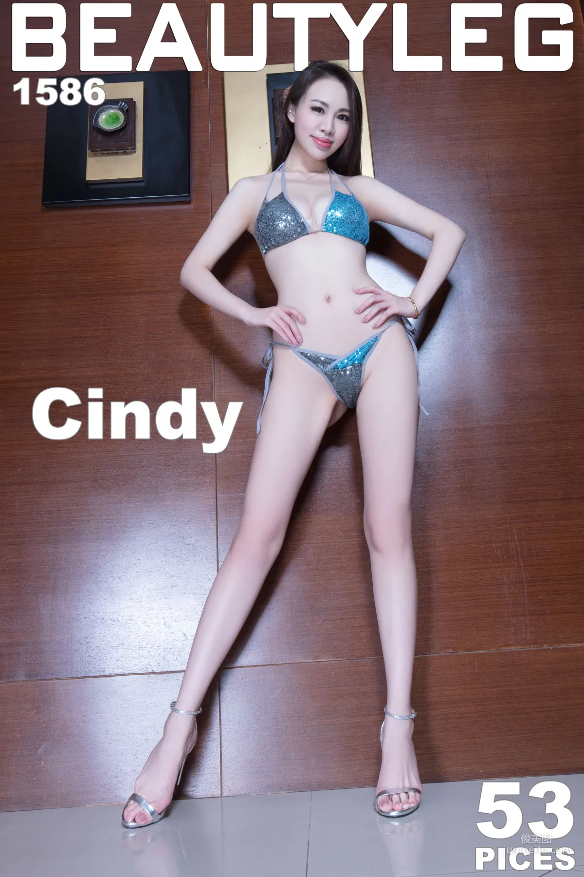 腿模Cindy《泳裝高跟+黑絲美腿》 [Beautyleg] No.1586 寫真集 1