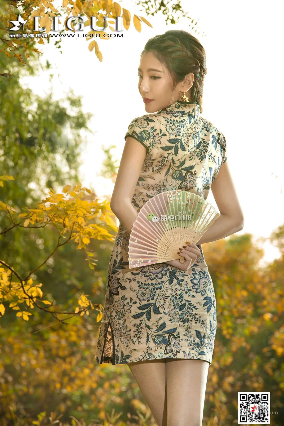 Model 悠悠《黃昏優雅旗袍唯美絲足》 [麗櫃Ligui] 寫真集 9