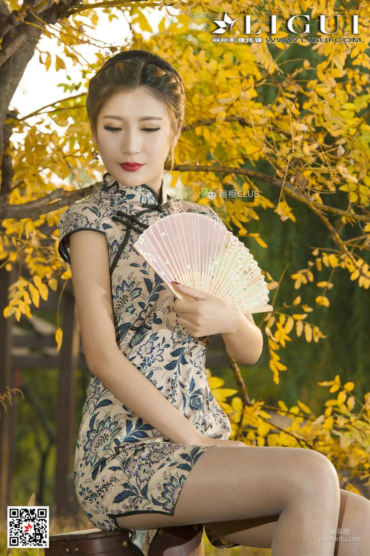 Model 悠悠《黃昏優雅旗袍唯美絲足》 [麗櫃Ligui] 寫真集 47