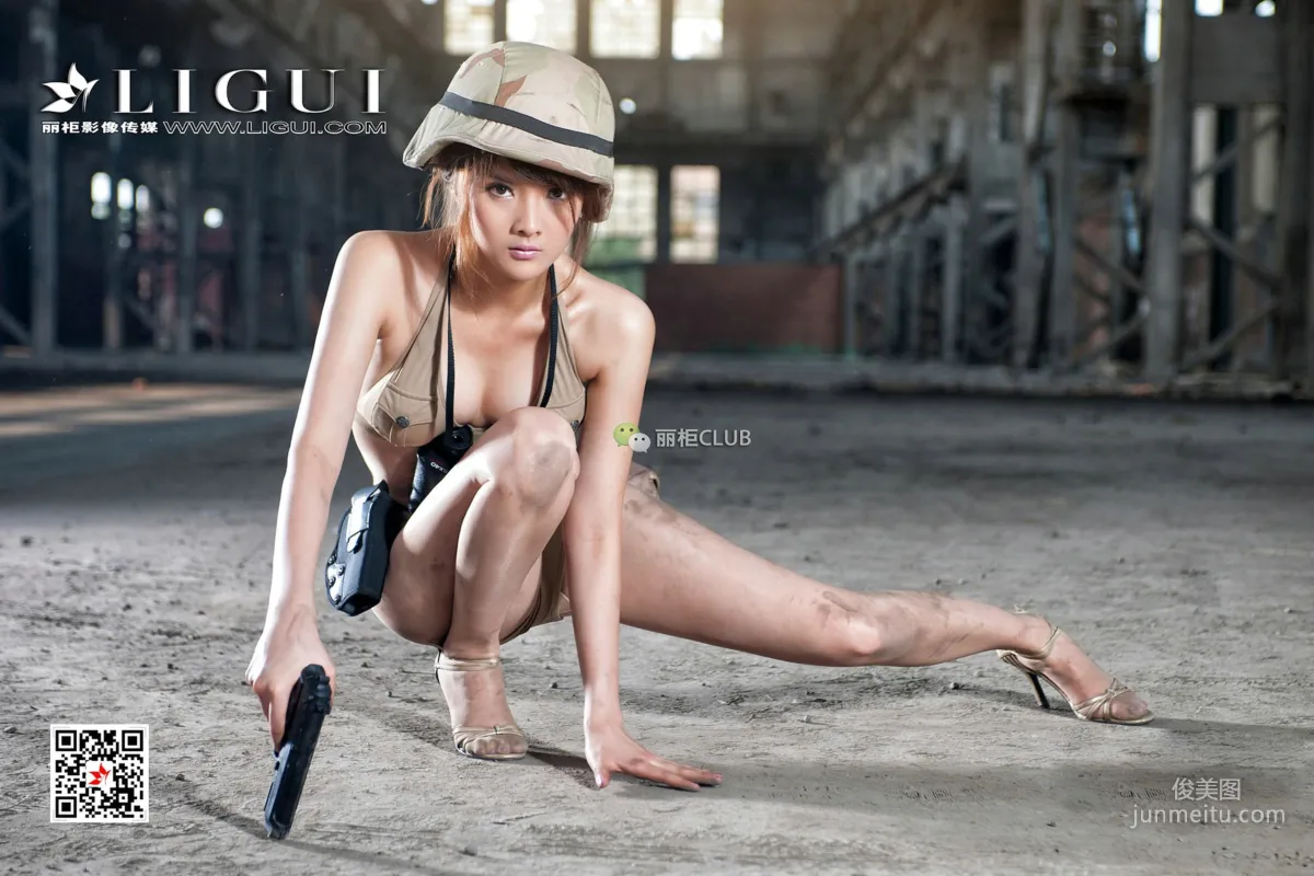 Model 黃芬《女兵美腿絲足》 [麗櫃Ligui] 寫真集 39