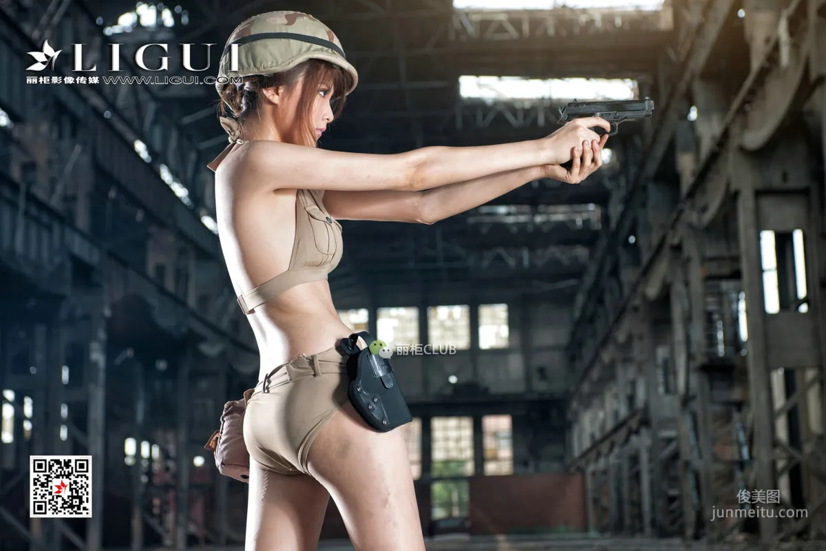 Model 黄芬《女兵美腿丝足》 [丽柜Ligui] 写真集38